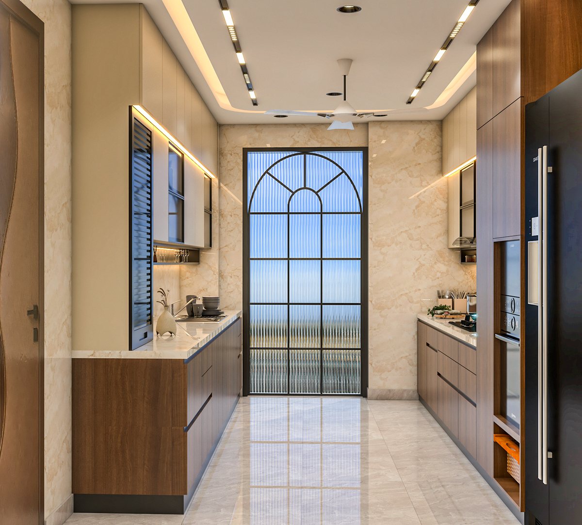 Kitchen storage and appliance tower
